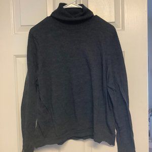J. Crew | Gray Merino Wool Turtle Neck